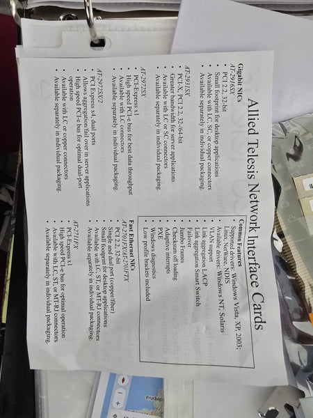 Allied Telesis Network Interface Card