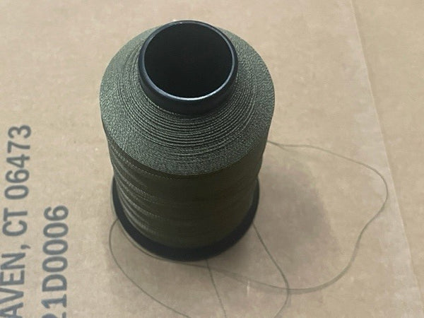 U.S MILITARY SPOOL OD NYLON MACHINE THREAD SOFT FINISH 900 YDS