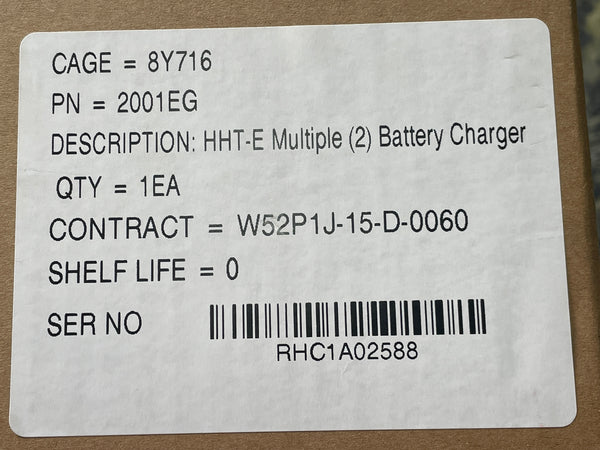 Getac AY-C431 Dual Bay Battery Charger Model No: GCMCU7 w/ Power Cord - NIB