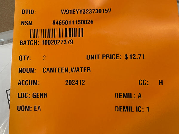 1QT Canteen with ACU Pouch - Genuine USGI Military Canteen 1 Quart UCP Cover