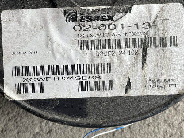 Superior Essex Communications Cable 02-051-13 1x24 CW I/O W/B 1KF305MSP 1000FT