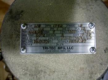 Tri Tec Butterfly Valve NSN:4810-01-352-9870 P/N:300185