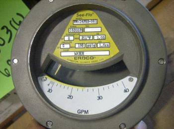 2" ERDCO Flow Rate Indicator NSN:6680-01-128-6273 P/N:FM-14762-001