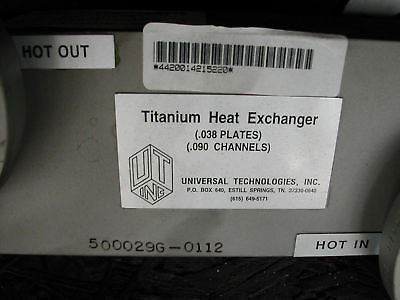Heat Exchanger 300lb NSN: 4420-01-421-5220 PN: 500029G