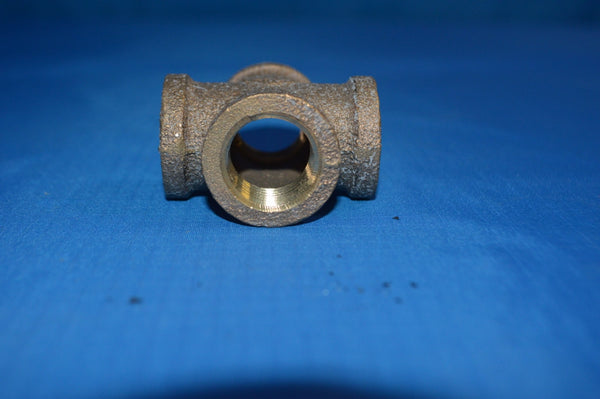 1/2" Female Npt 4 Way Cross Brass Pipe Fitting Vacuum Fuel Air Water Oil Gas NSN:4730-01-159-6427