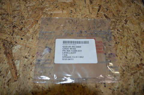 Light Lens NSN:6220-00-493-9469 P/N:364-13289-031