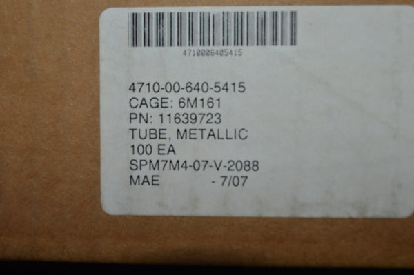 TUBE,INSEP ASSEMBLY NSN:4710-20-004-2187