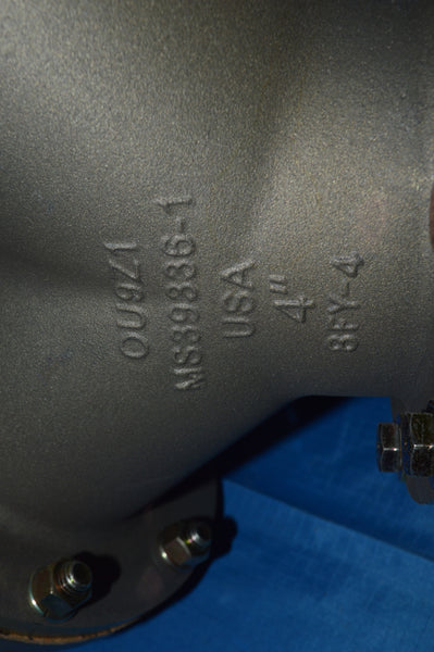 4"  Wye Quick Disconnect Pipe NSN:4730-01-235-3264 P/N:MS39336-1