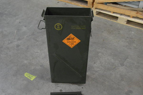 81mm Ammo Can M853A1 Tall Military Metal Can Genuine USGI EXCELLENT Condition NSN:1315-01-353-7617