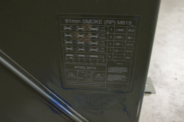 81mm Ammo Can M853A1 Tall Military Metal Can Genuine USGI EXCELLENT Condition NSN:1315-01-353-7617