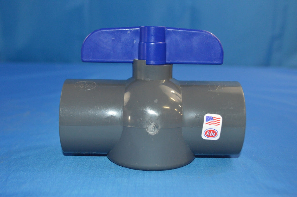 LOT OF 8 1 1/2 INCH PVC BALL VALVE  KING BROS   P/N: EBVG-1500-SV