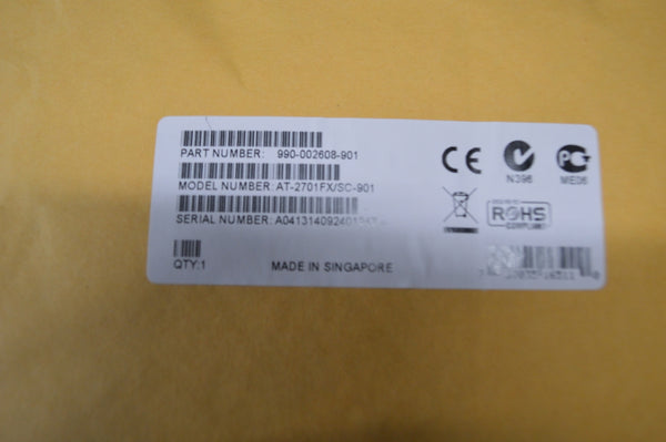Allied Telesis AT-2701FX/SC-901 Dual Port Fiber Network Interface Card NSN:5998-01-529-2775