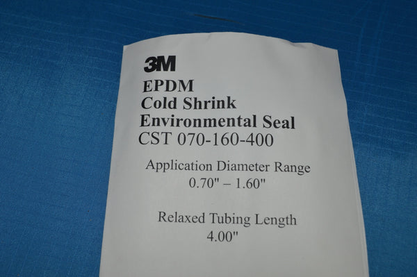 EPDM Cold Shrink Environmental Seal Insulation Sleeve CST-070-160-400