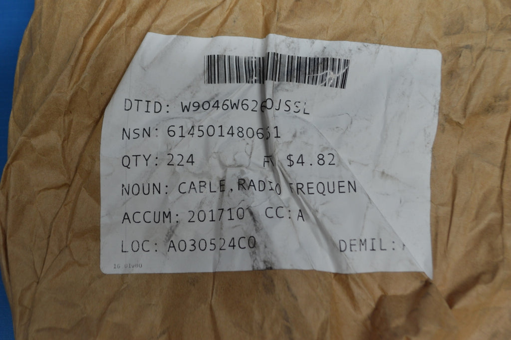 22FT Radio Frequency Cable NSN: 6145-01-480-6251