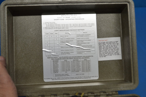 Bren-Tronics Tactical Battery Charger Model:PP-8444A/U NSN:6130-01-443-0970