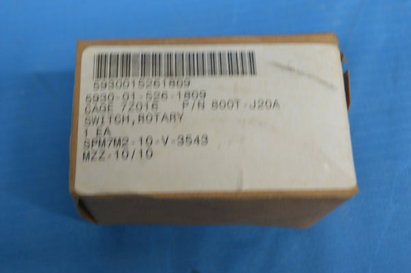 Allen Bradley 800T-J20A Electric Rotary 3 Position W/ Spring Return NSN:5930-01-526-1809