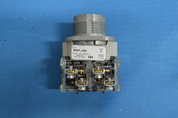 Allen Bradley 800T-J20A Electric Rotary 3 Position W/ Spring Return NSN:5930-01-526-1809