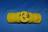 Hubbell HBL4723VY Twistlock Locking Valise Plug 15 amp, 125V, L5-15P NSN 5935-00-589-0012 P/N: 4723VY