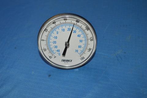 Trerice Bi-Metal Thermometer  -40/160F Ambient T Indicator NSN:6685-01-157-5538 P/N:B83102X-10