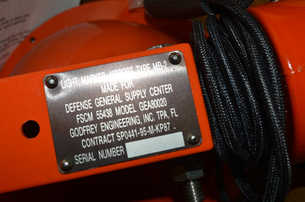 Godfrey PAR 56 Airport Approach Marker Light  NSN: 6210-00-646-9077 Model: MB-2