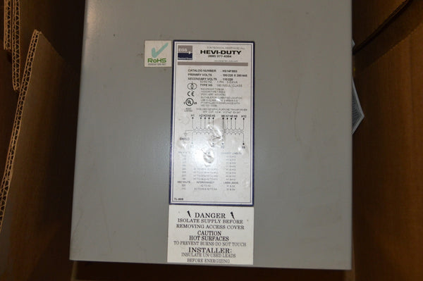 EGS Hevi-Duty HS14F5BS Shielded General Purpose Transformer NSN:5950DSTRANSFO P/N HS14F5BS