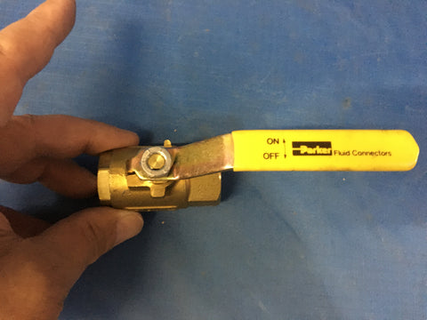 Parker 1/2" Manuel Plug Valve P/N:600W0G NSN:4820-00-080-7047