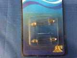 (2) Perko Double Ended Festoon Bulbs - 24V, 18W, .750A P/N:67-DP2-CLR NSN:6240-01-365-3711