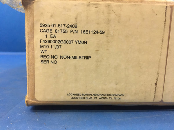 Lockheed Martin Circuit Breaker Cover NSN:5925-01-517-2402 Model:16E1124-59