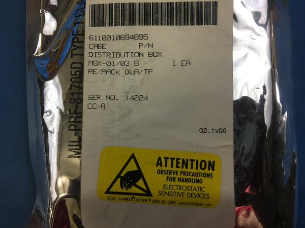 US Army Communications Distribution Box NSN:6110-01-069-4895 Model:SM-D-698198