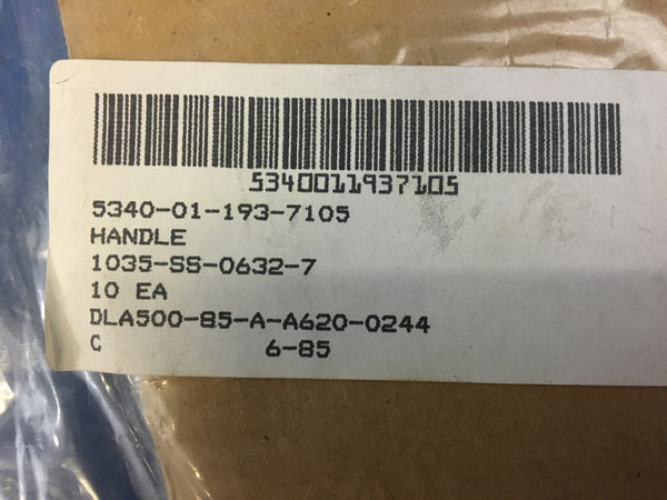 (2) New Haven Bow Handle NSN:5340-01-193-7105 Model:10135-SS-0632-7