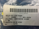 Safran Electronics 801-525 Y Indicator Light Filter NSN:6210-01-194-4089