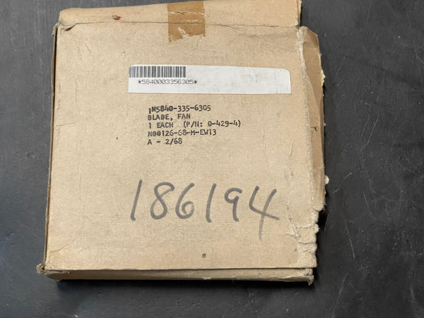 Lucent Technologies BA10057-1ISSUE20 Fan Blade NSN:5840-00-335-6305