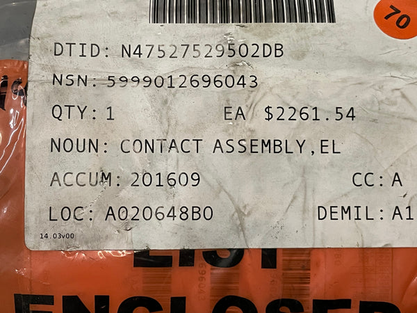 Automatic Switch 33-855/ITEM 15 Electrical Contact Assembly NSN:5999-01-269-6043