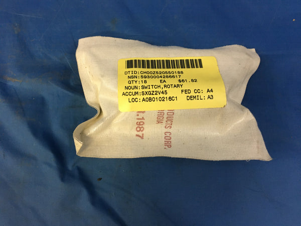 Greyhill M3786/4-0870 Explosion Proof Rotary Switch NSN:5930-00-428-6617