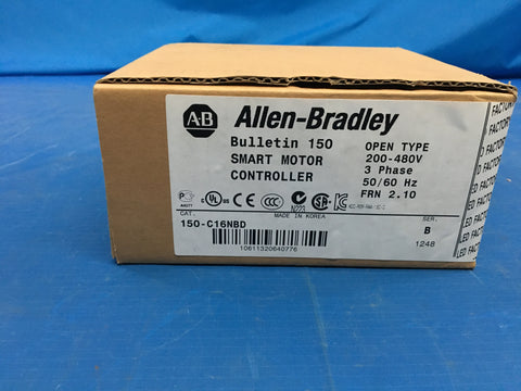 *NEW FACTORY SEALED* ALLEN BRADLEY 150-C16NBD SER B SMART MOTOR CONTROLLER NSN:6110-01-511-3527