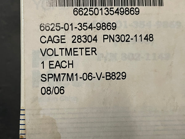 Yokogawa 302-1148 AC  0-600 Voltmeter NSN:6625-01-354-9869