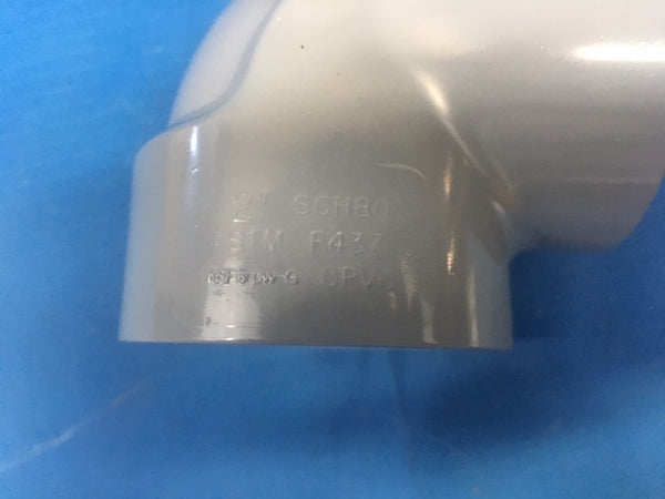 2" CPVC Schedule 80 Threaded 90 Degree Elbow Pipe Fitting NSN:4730-00-247-9529