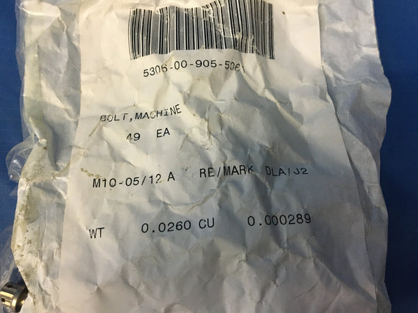 (49) General Electric R106P20NL Machine Bolt 1.688" NSN:5306-00-905-5061