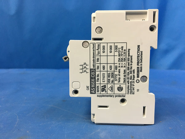 F E L Corp AS168X-CB3 Circuit Breaker 5A 480VAC NSN:5925-01-377-3407