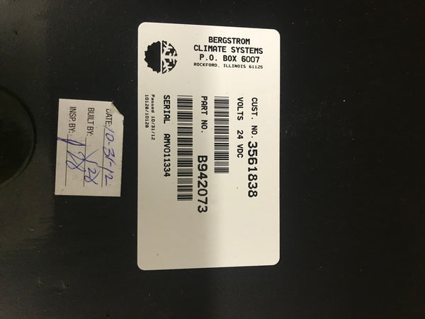 Bergstrom Climate Systems B942073 Refrigerant Heat Interghangers NSN:4130-01-518-5348 P/N:942073
