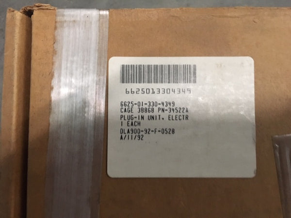 HP 34522 32-Bit Digital I/O Module w/ Terminal Block for 3235 Test Unit  NSN 6625-01-330-4349
