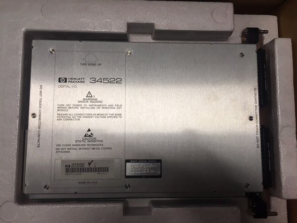 HP 34522 32-Bit Digital I/O Module w/ Terminal Block for 3235 Test Unit  NSN 6625-01-330-4349