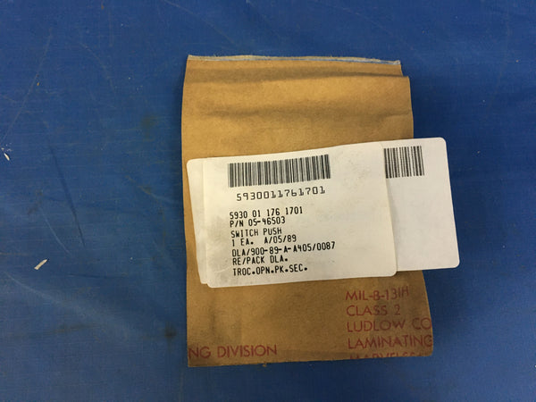 National Security Agency 05-46503 Push Switch 1A 125VAC NSN:5930-01-176-1701