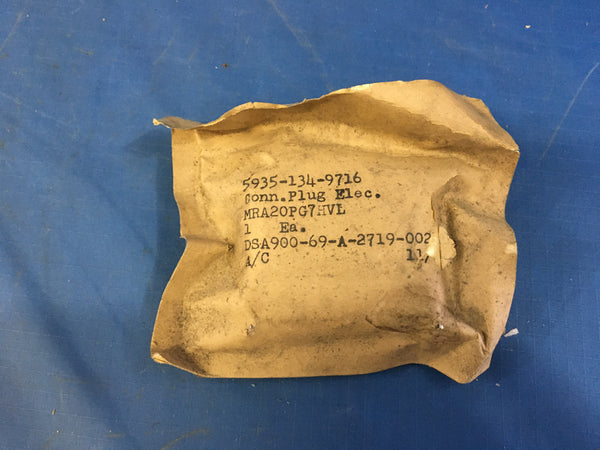 Winchester Electronics MRA20PG7HVL Electrical Plug Connector NSN:5935-00-134-9716