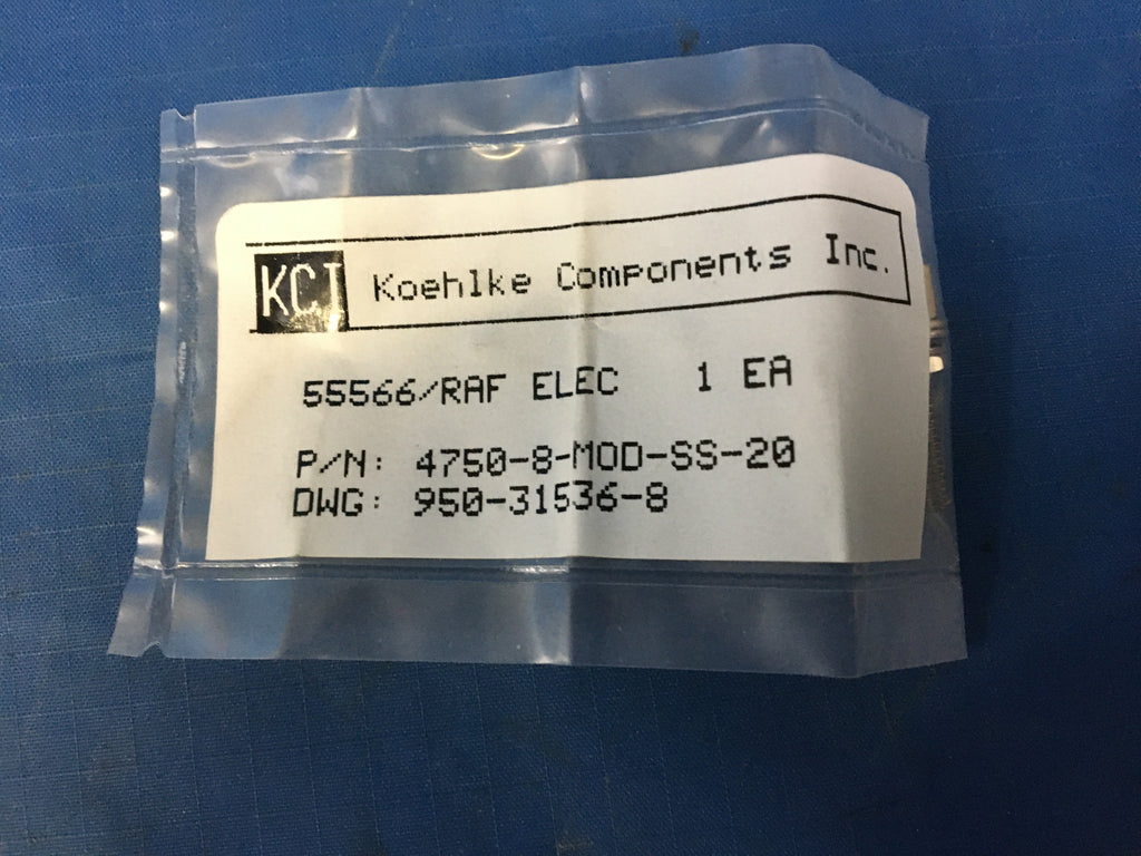 (2) KCI 4750-8-MOD-SS-20 Electrical Connector Jackscrew NSN:5935-01-505-9466