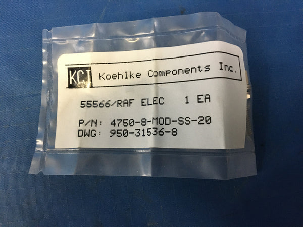 (2) KCI 4750-8-MOD-SS-20 Electrical Connector Jackscrew NSN:5935-01-505-9466