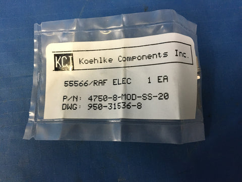 (2) KCI 4750-8-MOD-SS-20 Electrical Connector Jackscrew NSN:5935-01-505-9466