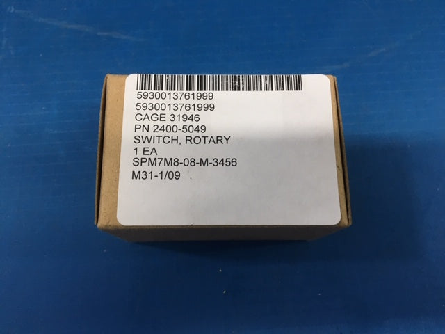 NOS Cole Hersee Rotary Switch, Model: A3131812,For Use On:Sincgars Equipment NSN:5930-01-376-1999