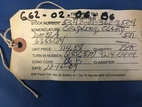 HydraForce 6355024 Grooved Clamp Coupling NSN:5342-01-362-3524