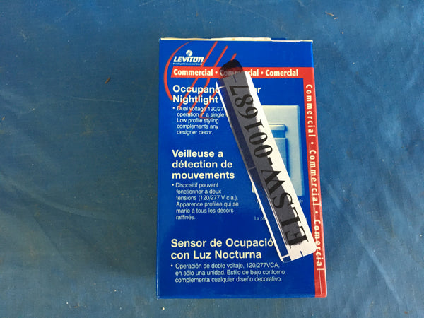 NEW!!! Leviton 091-OSSNL-IDW Decora Passive Infrared Wall Switch Occupancy Sensor